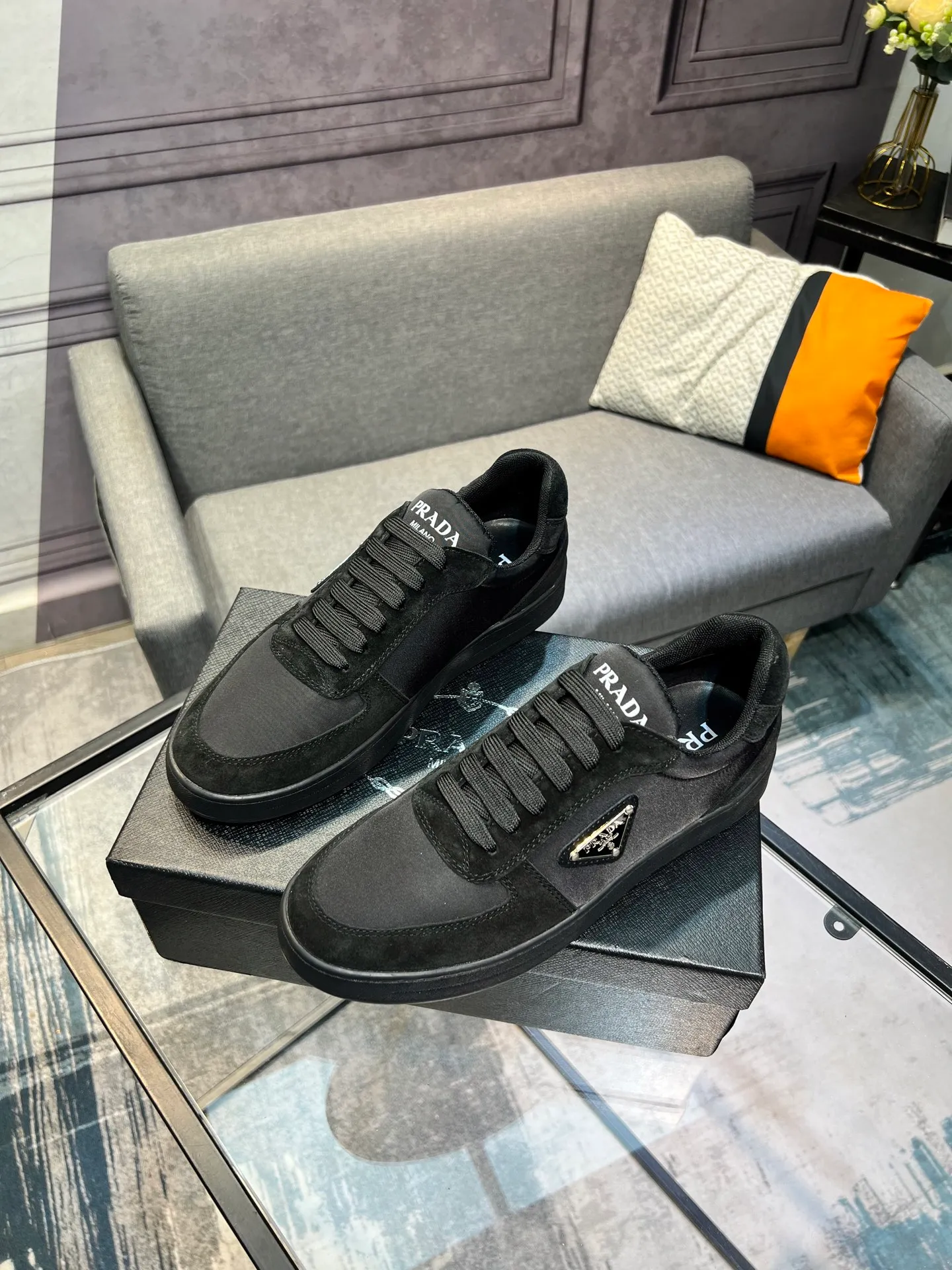 Men's men's shoes 💰440 [PRADA—Prada] latest model 🙈original replica! 👟👟👟Available here. The workmanship is top-notch. The upper is made of Italian 🇮🇹Imported calfskin. ❗️Breathable genuine leather lining @Suitable for travel. The original version has an enlarged engraved sole, making it suitable for all kinds of travels, showing low-key luxury. Let quality speak for itself. Color: Size: 38-44